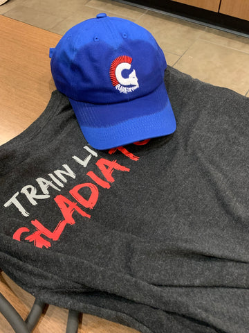 Royal Blue Gladiator Gunz Logo Dad Hat