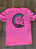 Womens Pink Gladiator Logo Tee