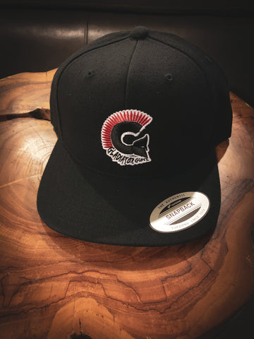 Gladiator Gunz All Black SnapBack with Colored 3D Logo