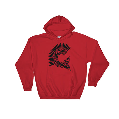 Blacked Out Gladiator Gunz Logo Hooded Sweatshirt