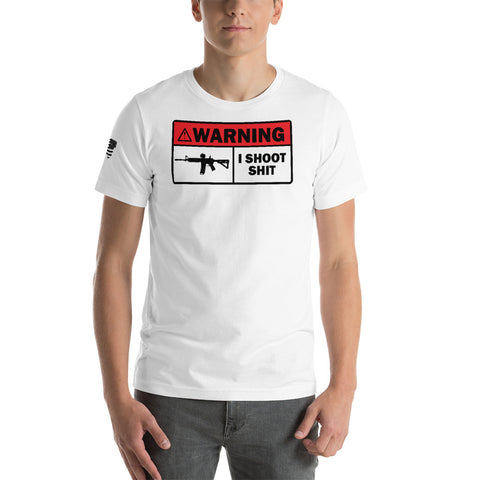 Warning I Shoot Shit Tee Shirt